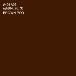 #401A03 - Brown Pod Color Image